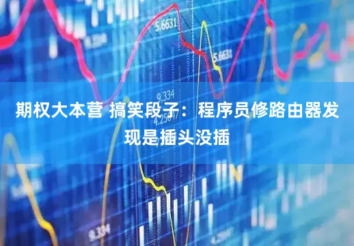 期权大本营 搞笑段子：程序员修路由器发现是插头没插